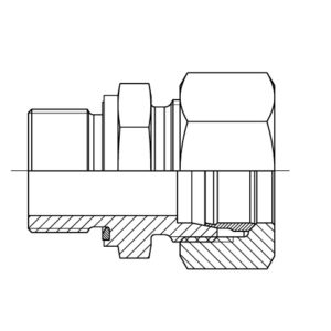 Male Stud Coupling BSPP-wd