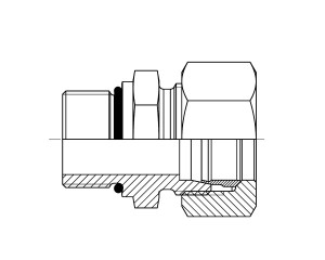 Male Stud Coupling UNO/O-Ring Boss